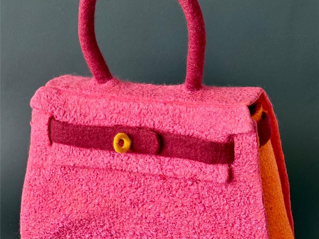 Luxe designhandtas in Vilt